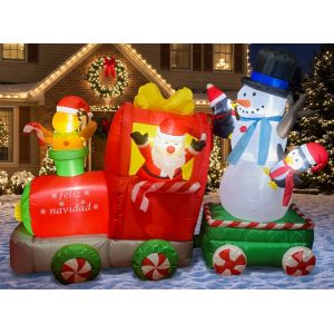 FIGURA DECORATIVA TIPO INFLABLE DE TREN 180CM