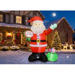 FIGURA DECORATIVA TIPO INFLABLE SANTA CLAUS 240CM