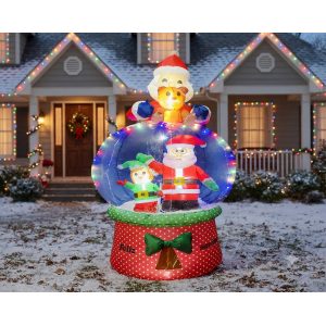 INFLABLE DE ESFERA NEVADO SANTA DUENDE 240CM