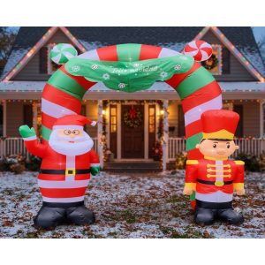 INFLABLE DE ARCO CON SANTA 270CM