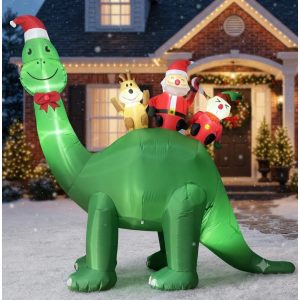 FIGURA DECORATIVA TIPO INFLABLE DINOSAURIO 240CM
