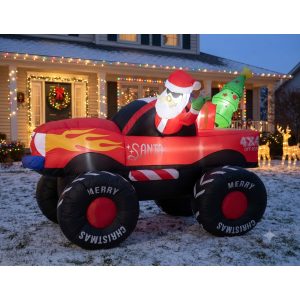 FIGURA DECORATIVA INFLABLE DE CAMIONETA 160CM