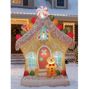 FIGURA DECORATIVA INFLABLE DE CASITA 240CM