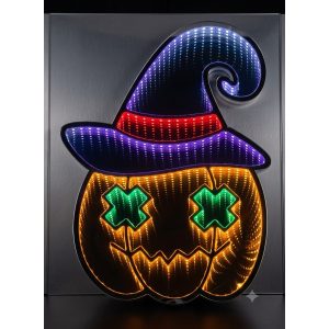 FIGURA DE INFINITO CALABAZA LEDS