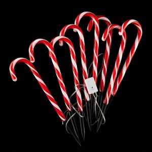66L FIGURA DE  6 BASTONES LED'S MAGICA ROJA