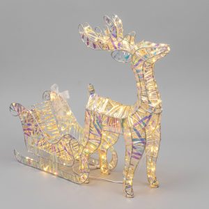 120L FIGURA DE TRINEO LEDS CALIDO