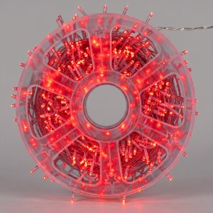 1000L,50m  SERIE LEDS ROJO FIJA/FLASH CARRETE