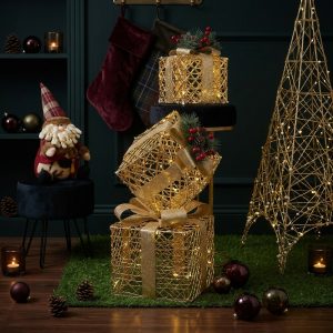 103L FIGURA DAJA DE REGALO LEDS CALIDO