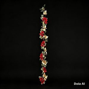 40L GUIRNALDA DE FLOR NOCHEBUENA LED'S MAGICA CALI