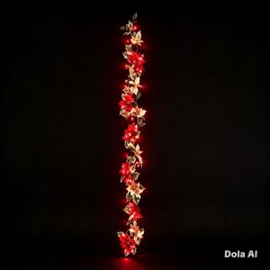 40L GUIRNALDA DE FLOR NOCHEBUENA LED'S MAGICA CALI