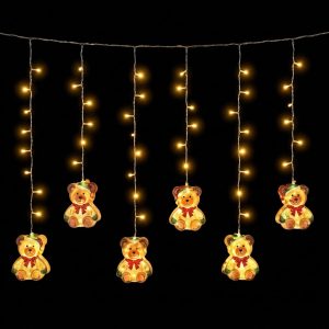 123L CORTINA CON OSITO LED'S MAGICA CALIDA